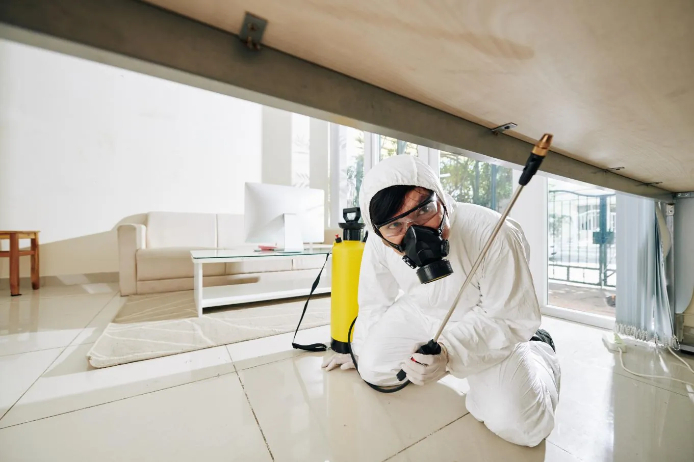 Field focus supporting pest-control detail